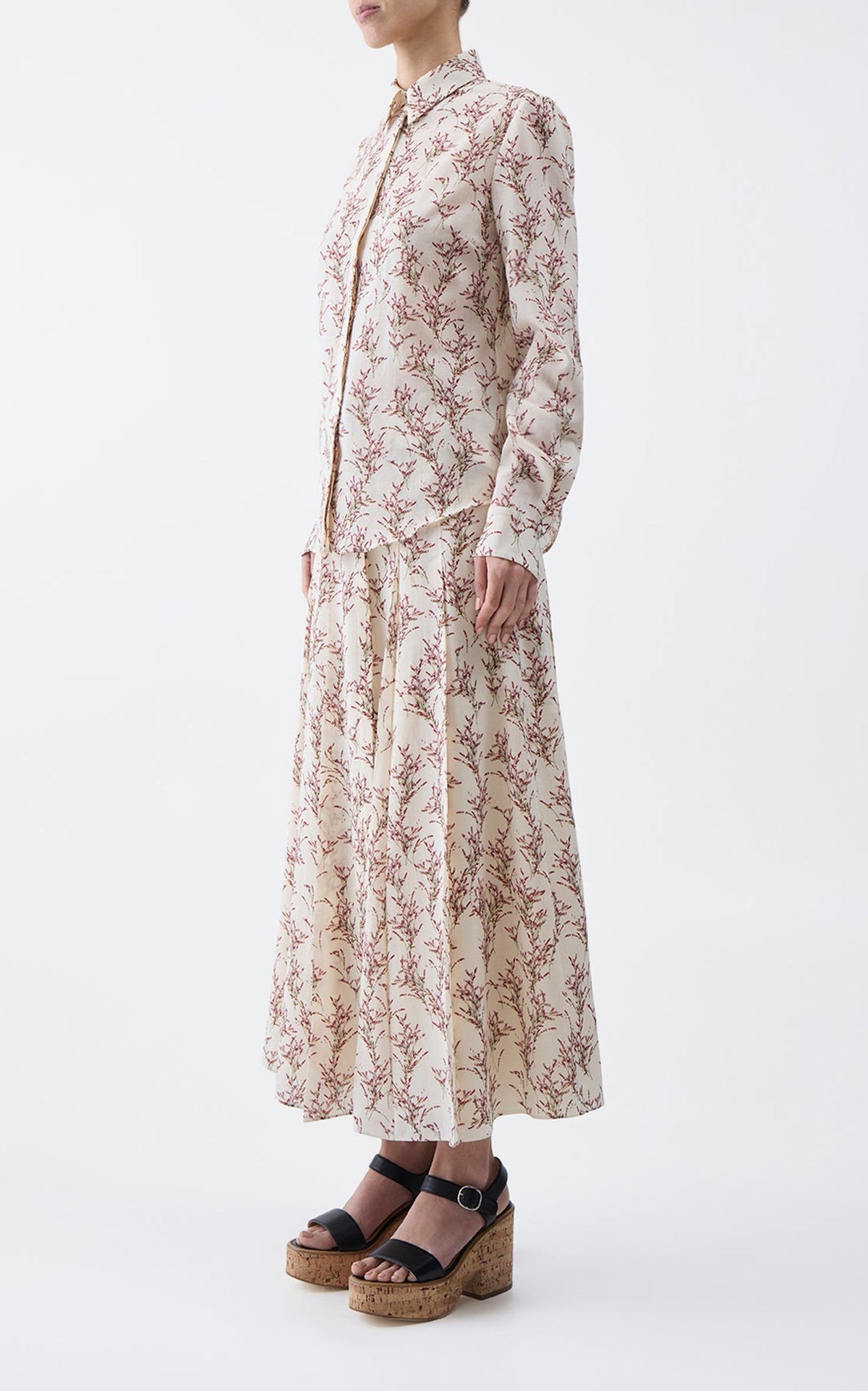Ivory Multi / Blouse Henri en soie - Ivory Multi