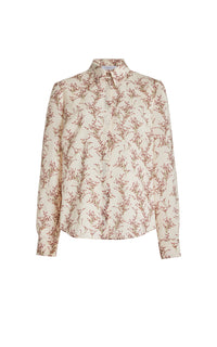 Ivory Multi / Blouse Henri en soie - Ivory Multi