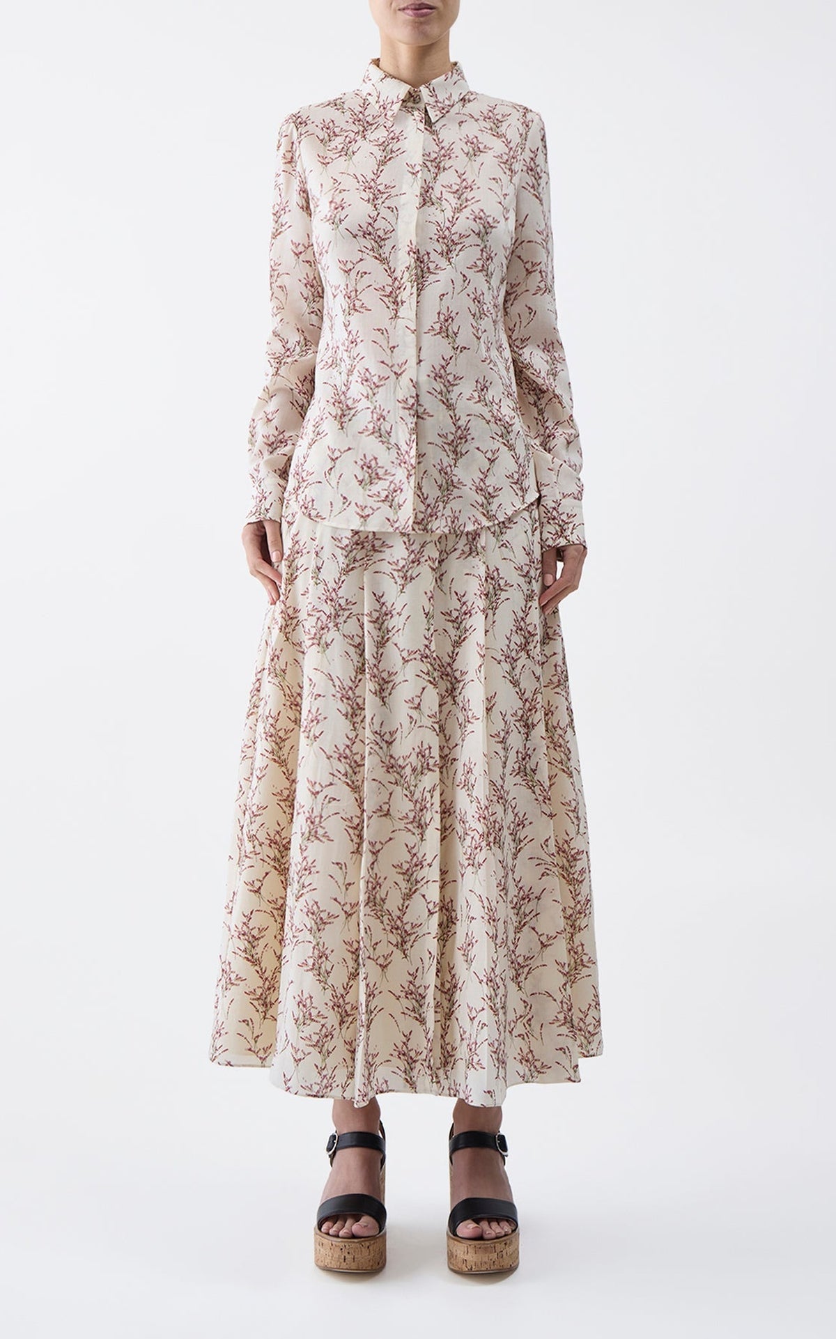 Ivory Multi / Blouse Henri en soie - Ivory Multi
