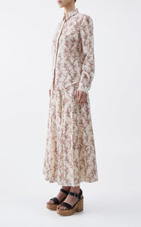 Ivory Multi / Blouse Henri en soie - Ivory Multi