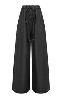 Black / Pantalon Gelos en cuir - Black