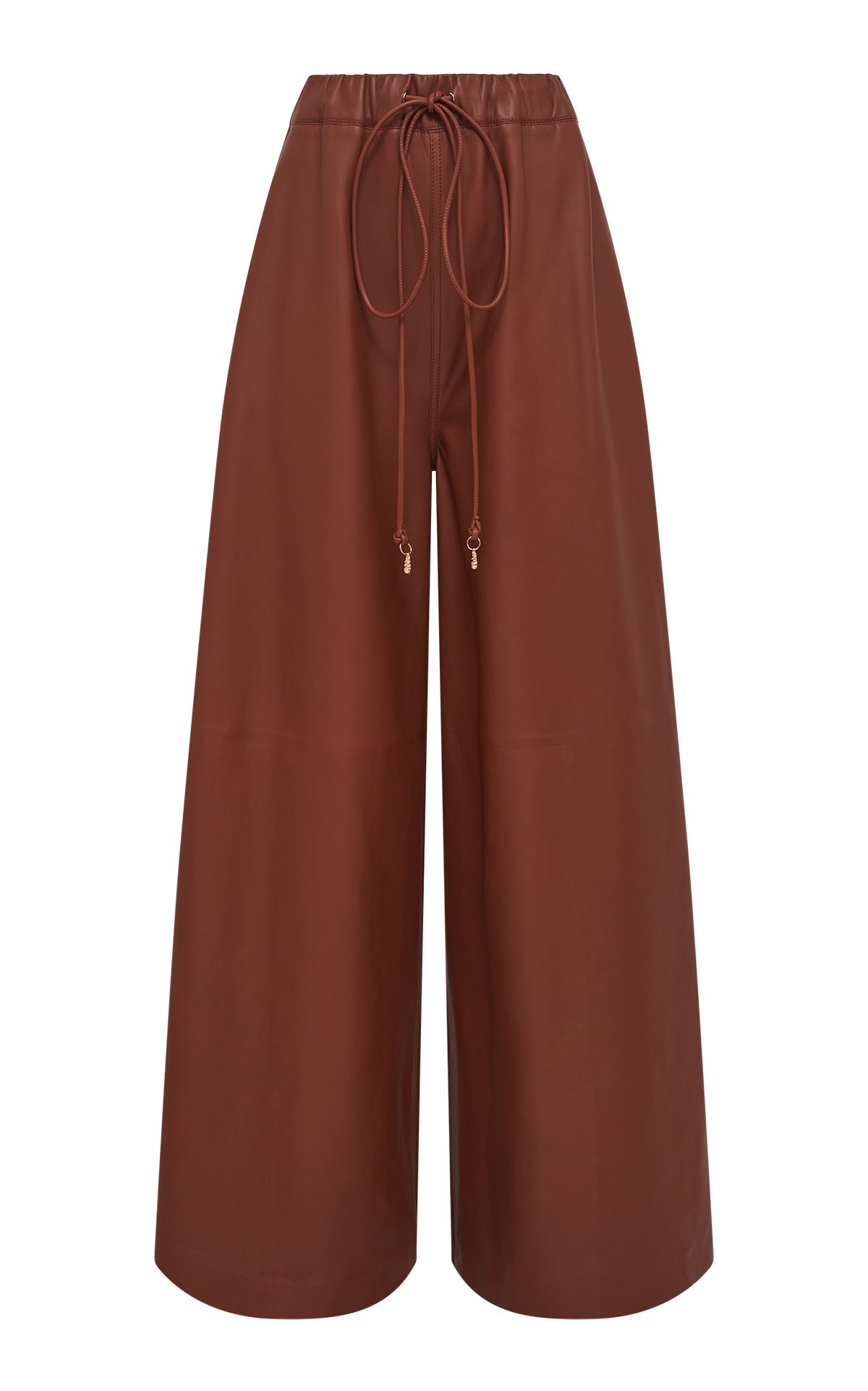 Cognac / Pantalon Gelos en cuir - Cognac