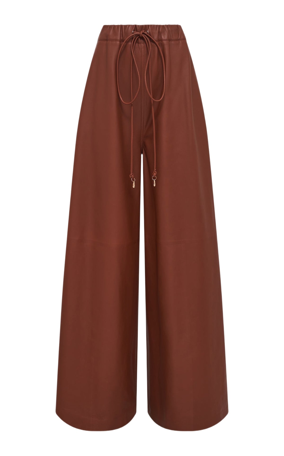 Cognac / Pantalon Gelos en cuir - Cognac