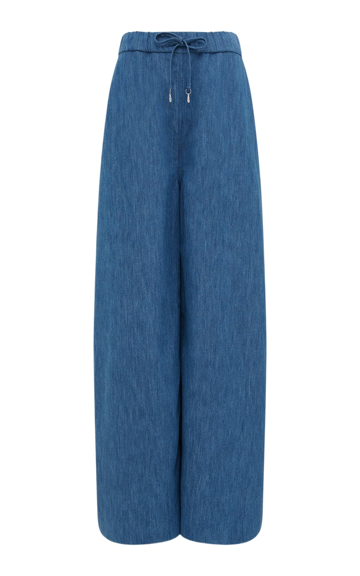 Medium Blue / Pantalon Gelos en coton et lin - Medium Blue