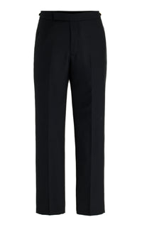 Black / Pantalon Sebastian laine et soie - Black