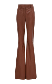 Cognac / Pantalon Rhein en cuir - Cognac