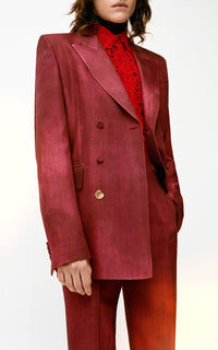 Bordeaux / Pantalon Stevie en laine - Bordeaux