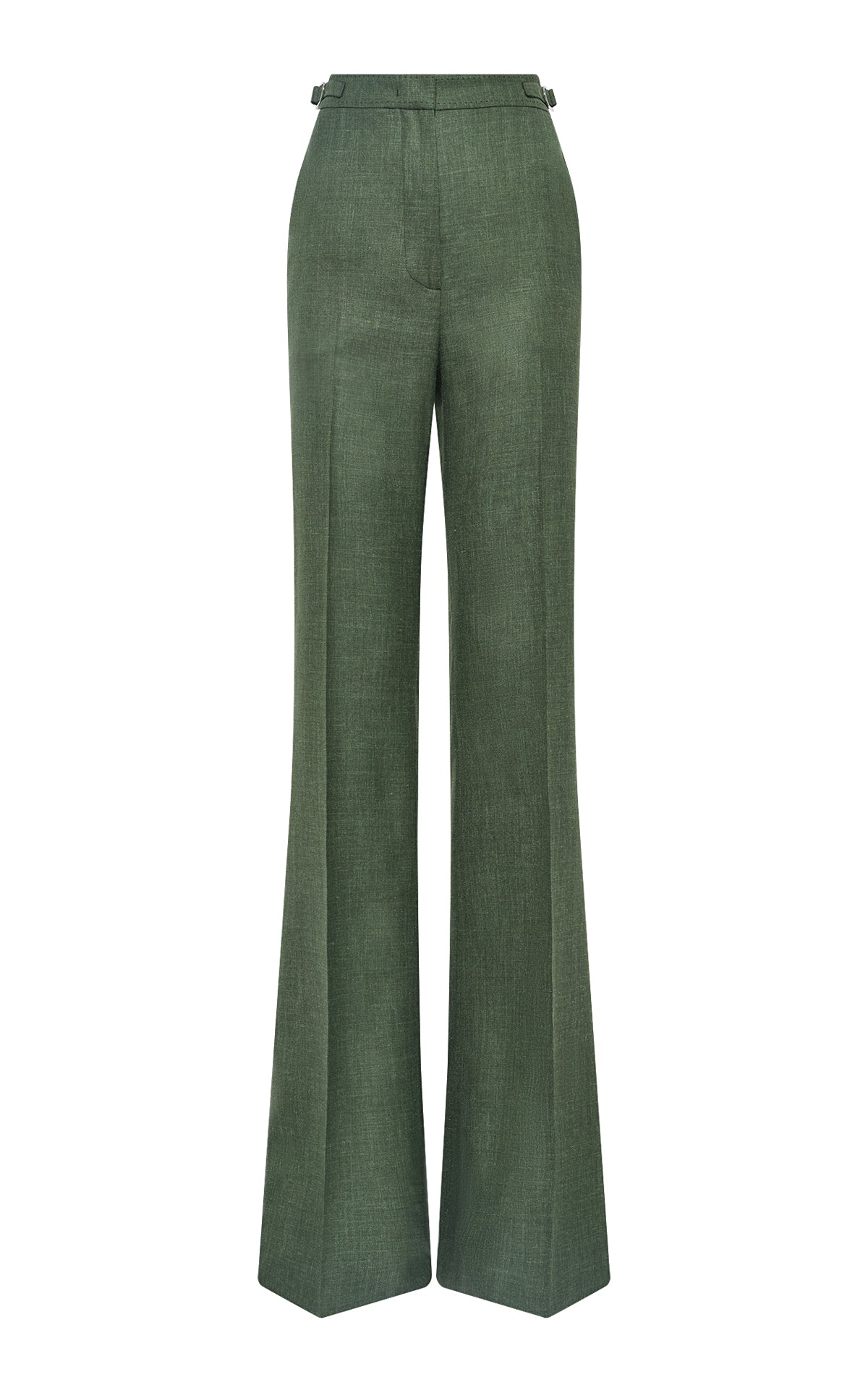 Olive / Pantalon Vesta laine et soie - Olive