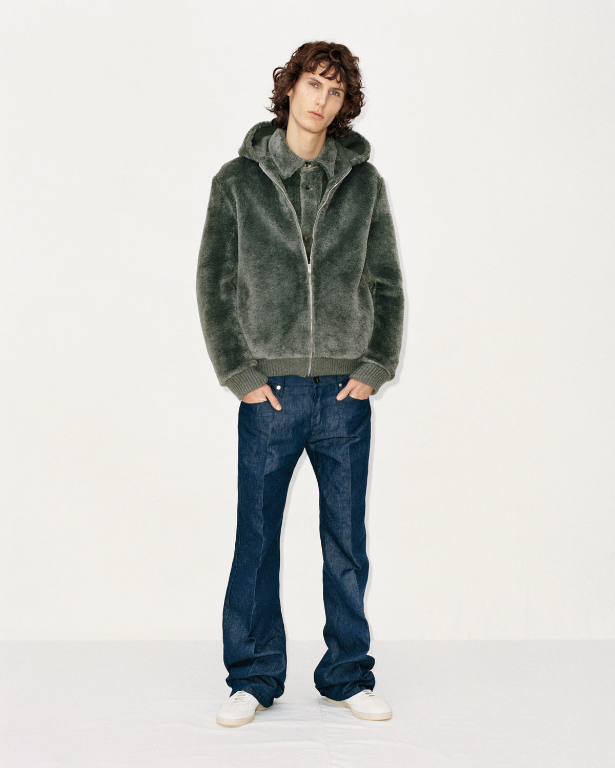 Tom Lose Leg Pant en blanc organic coton denim
