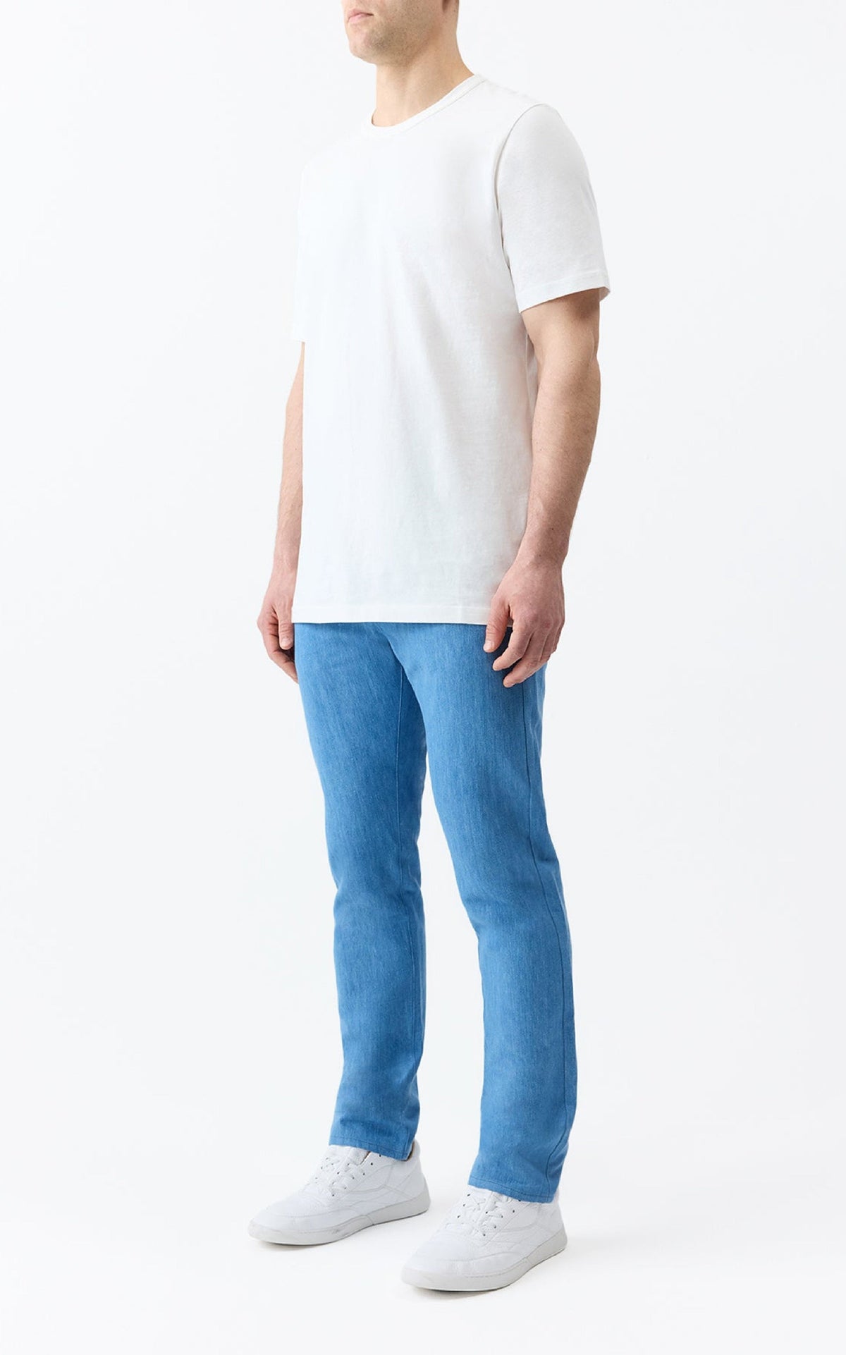 Light Blue Denim / Pantalon 5 poches Anthony - Light Blue Denim