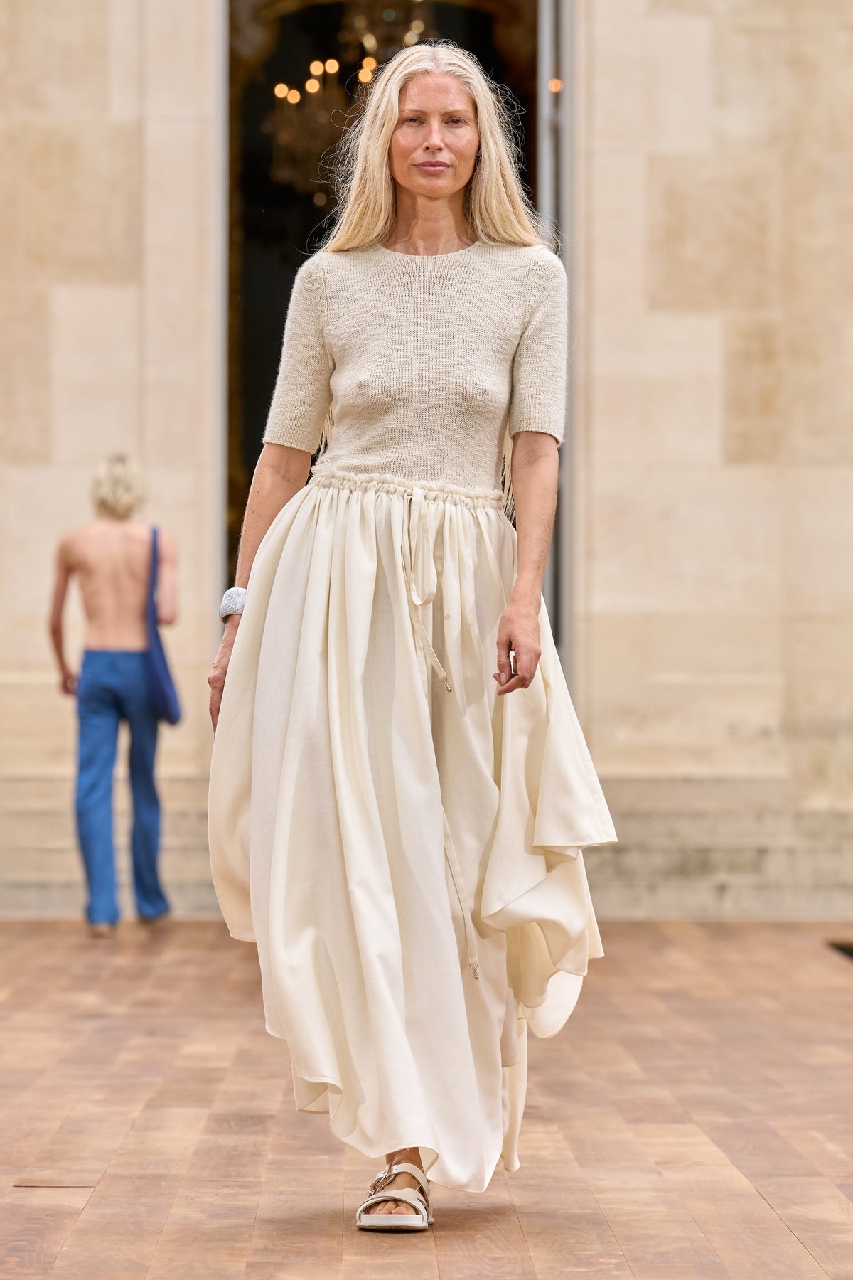 Ivory / Jupe Dea en laine - Ivory