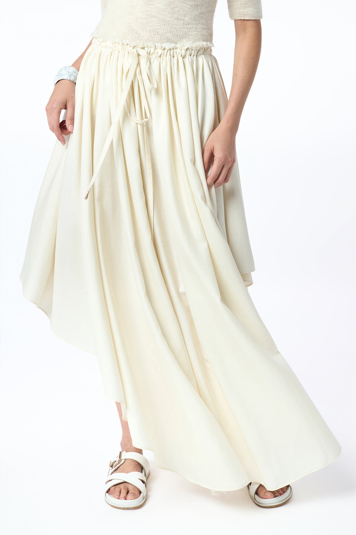 Ivory / Jupe Dea en laine - Ivory