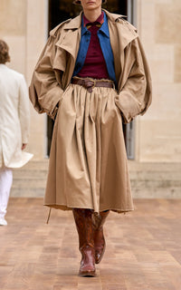 Camel / Jupe Chiara en coton - Camel