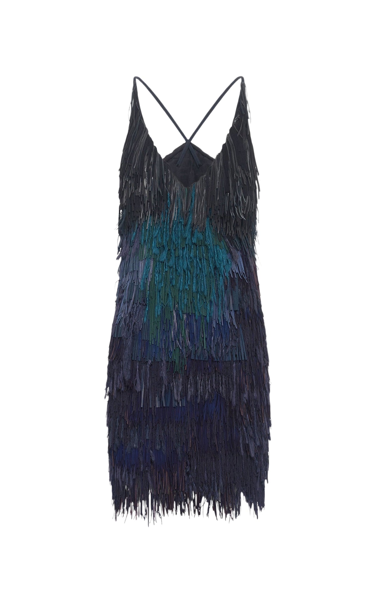 Navy Multi / Robe Freyja en cuir - Navy Multi