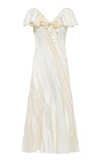 Ivory / Robe Osmin en lin - Ivory