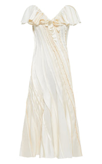 Ivory / Robe Osmin en lin - Ivory
