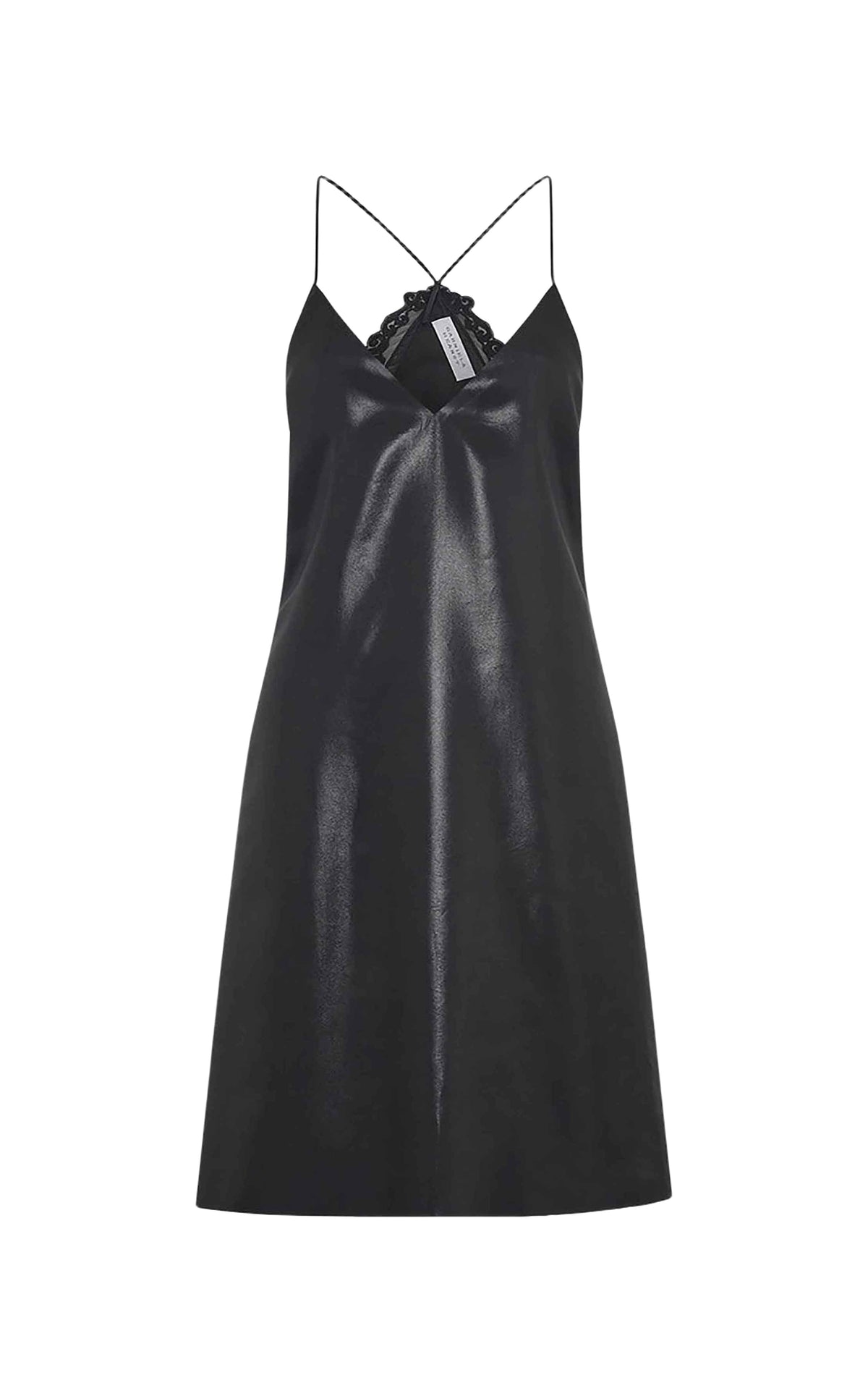Metallic Black / Robe Dinah en soie - Metallic Black