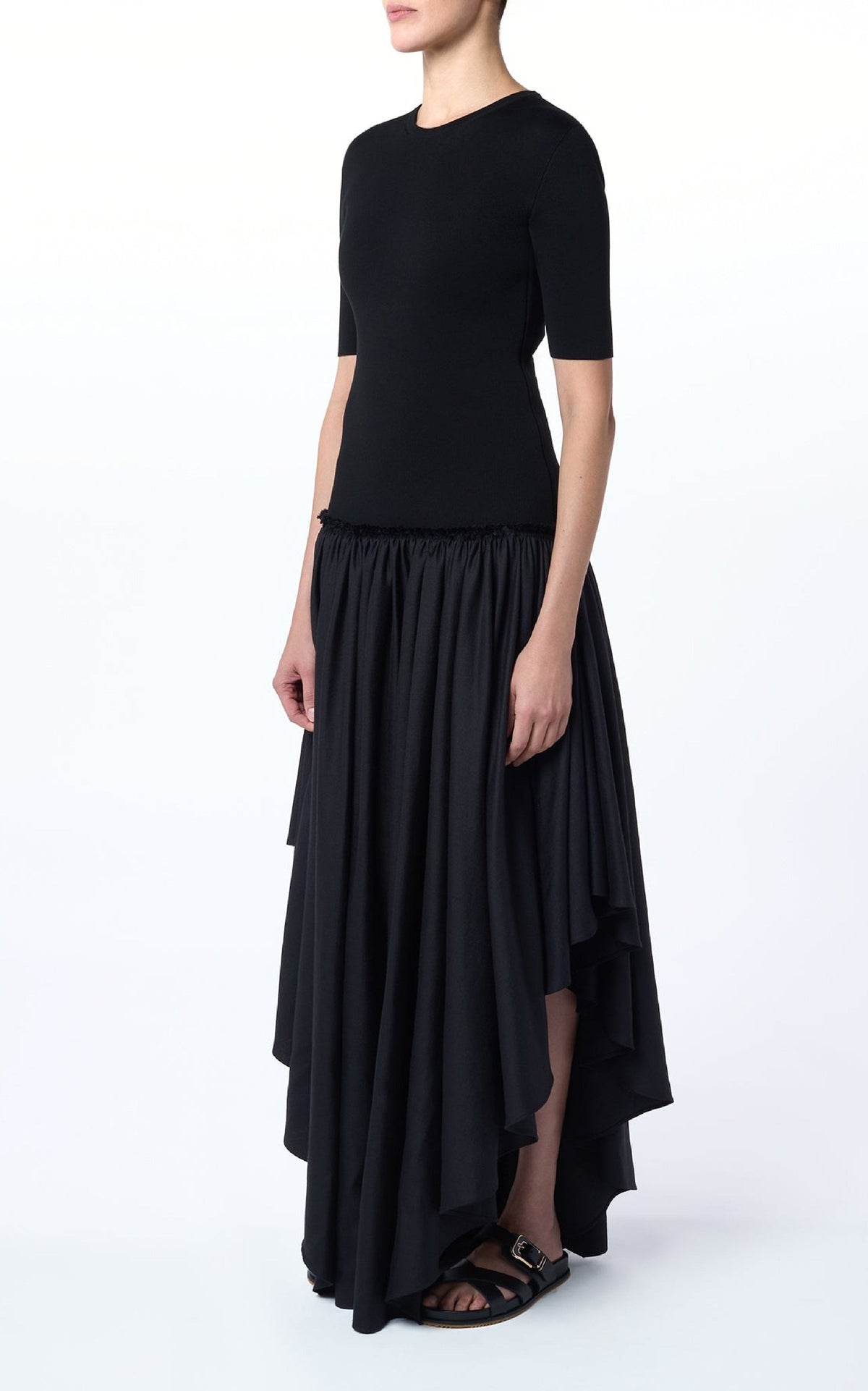 Black / Robe Sirona en laine - Black
