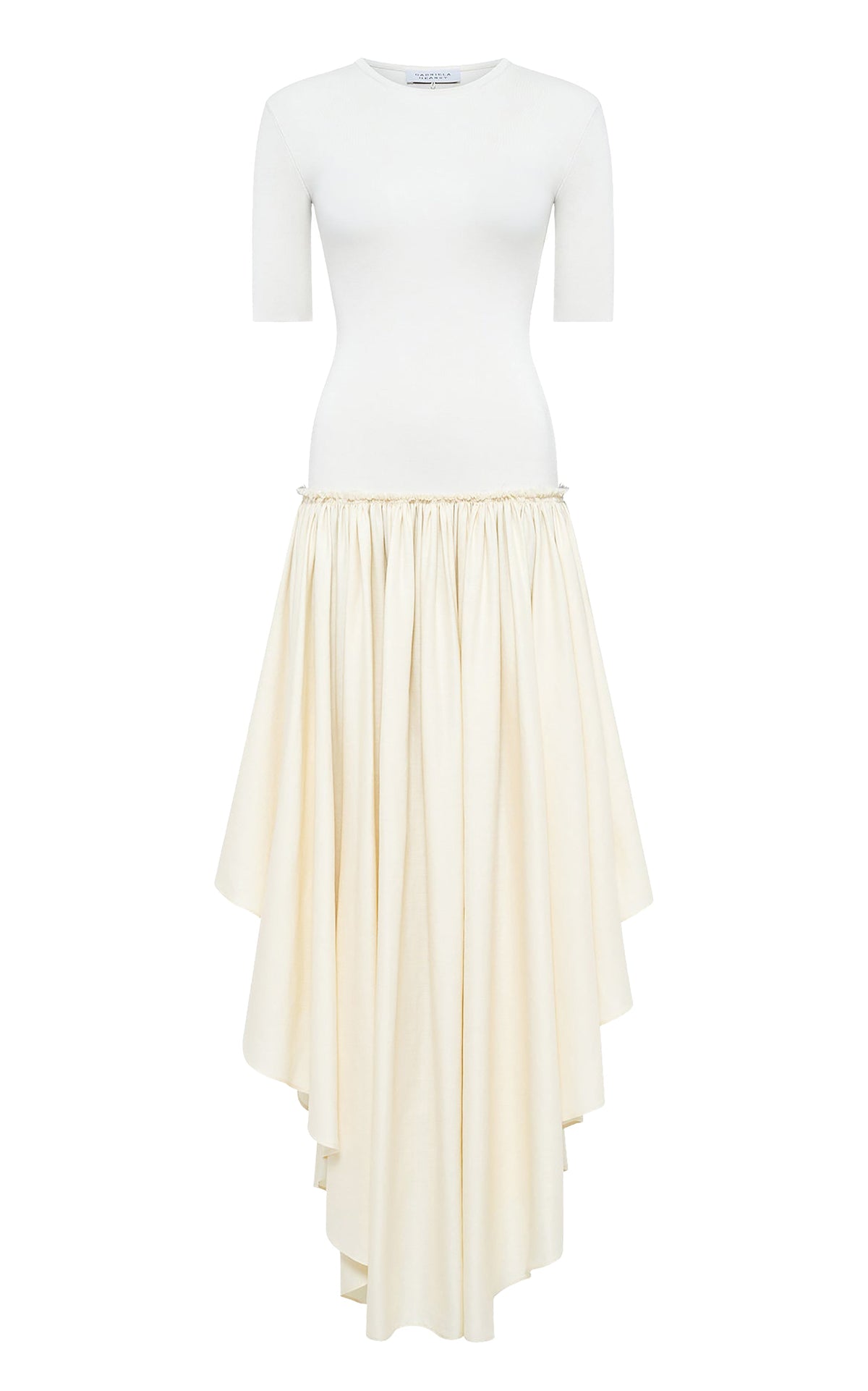 Sirona Dress en ivoire uni drap de costume