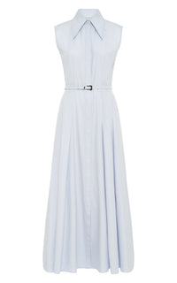 Light Blue / Robe Becca en coton - Light Blue
