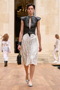 Black & Ivory / Robe Athena en cuir - Black & Ivory