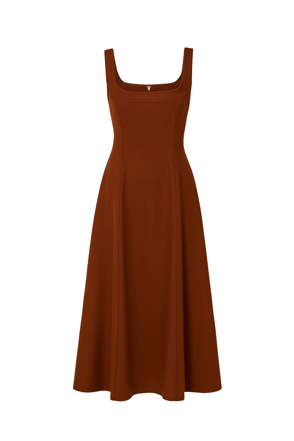 Cognac / Robe Adaline en laine - Cognac