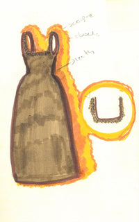 Cognac / Robe Adaline en laine - Cognac