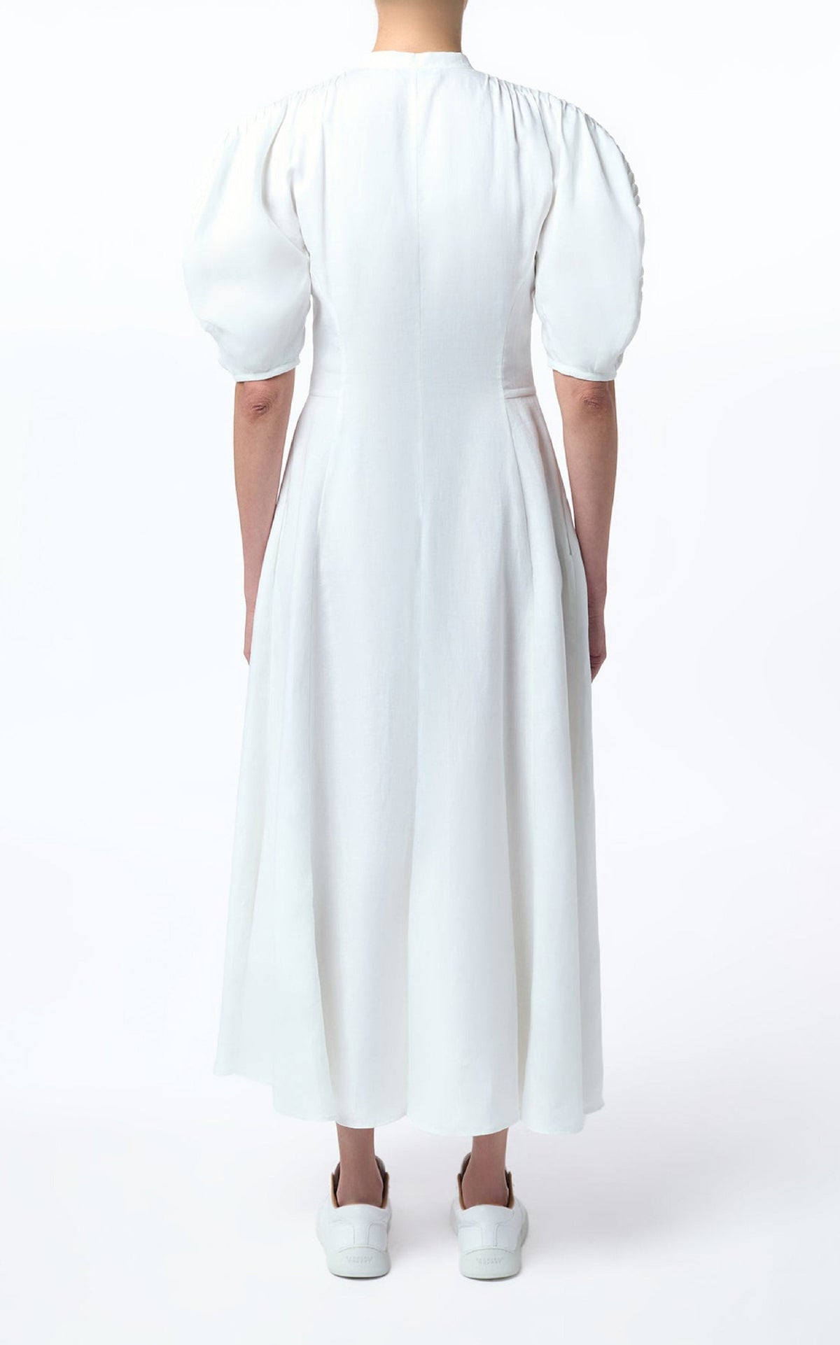 White / Robe Arabella en lin - White