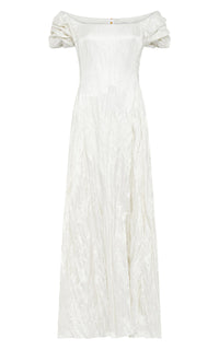 Ivory / Robe Juniper en soie - Ivory