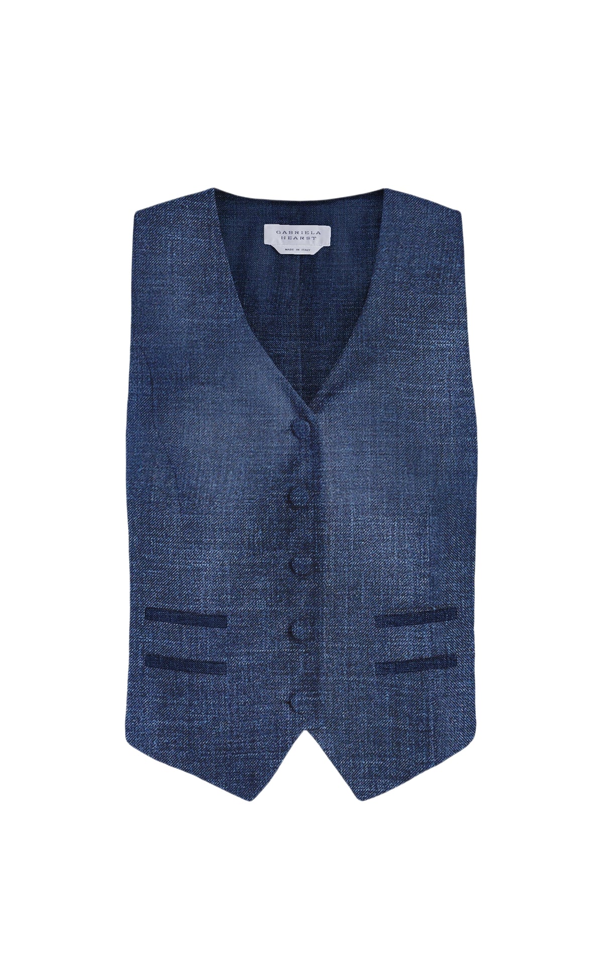 Denim / Veste blazer Coleridge laine et soie - Denim