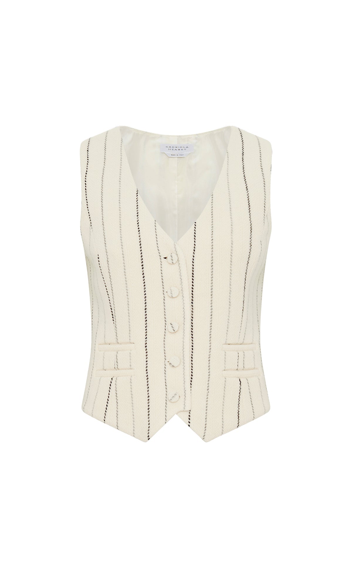 Coleridge Vest en ivoire uni drap de costume