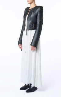 Phanes Jacket en noir calf cuir