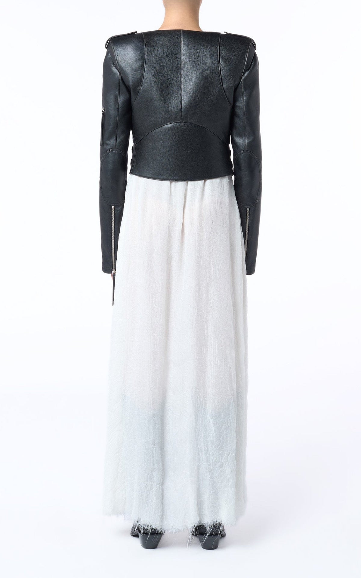 Phanes Jacket en noir calf cuir