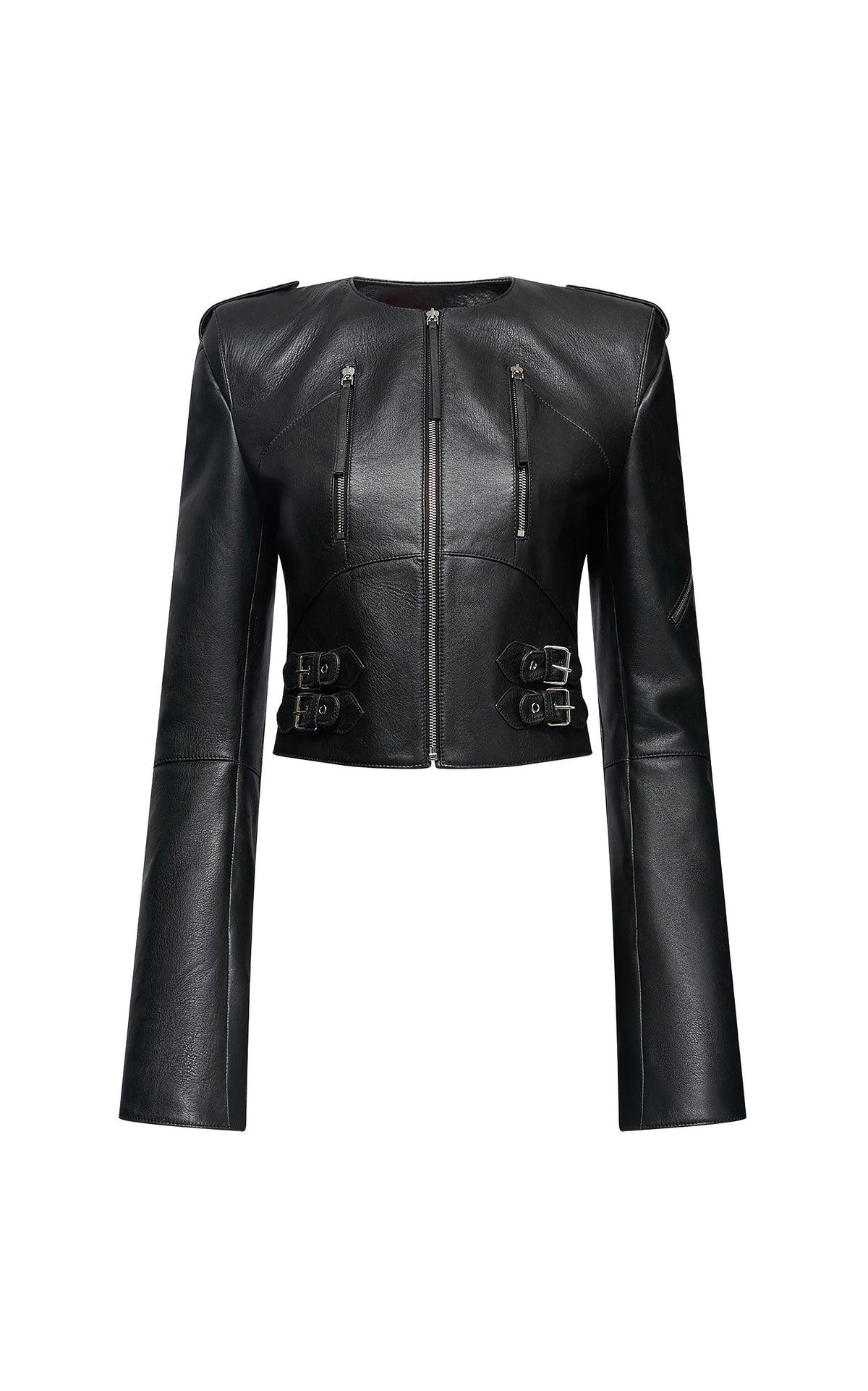 Phanes Jacket en noir calf cuir