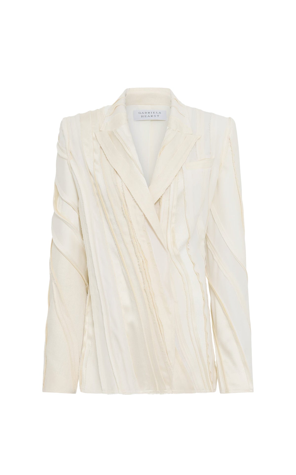 Edwin linen blazer jacket - Ivory
