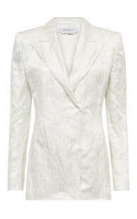 Ivory / Veste blazer Mairi en soie - Ivory