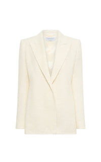 Ivory / Veste blazer Mairi en soie - Ivory