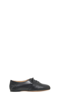 Maya Flat en noir lamb cuir