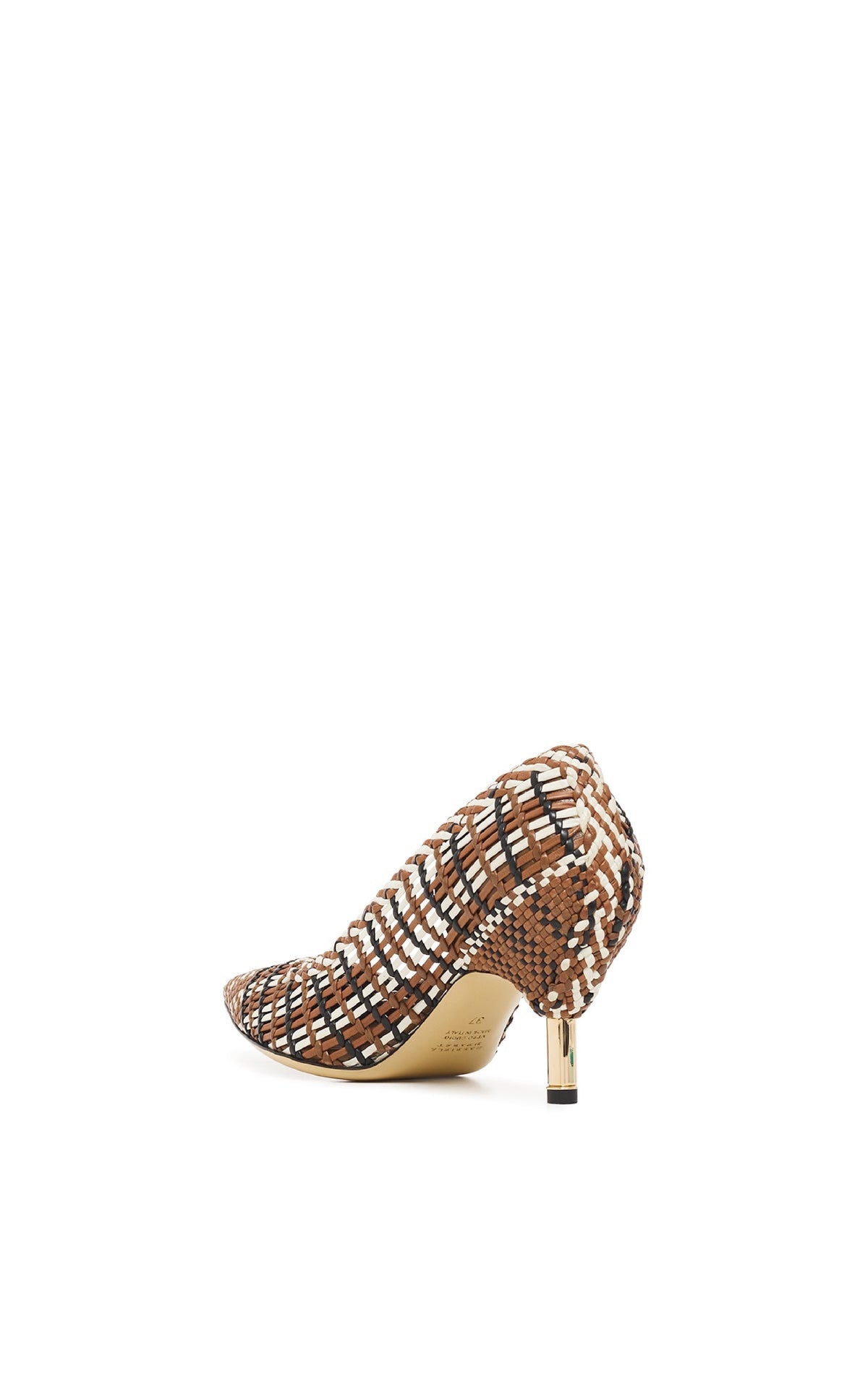 Cognac Multi / Escarpins Andres 70 en cuir - Cognac Multi