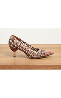 Cognac Multi / Escarpins Andres 70 en cuir - Cognac Multi