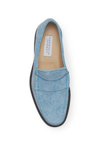 Seren Loafer en denim bleu clair daim denim