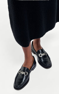 Black / Mocassins Melchora en cuir - Black