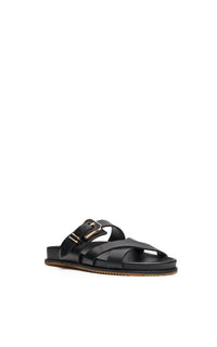 Circe Slide en noir calf