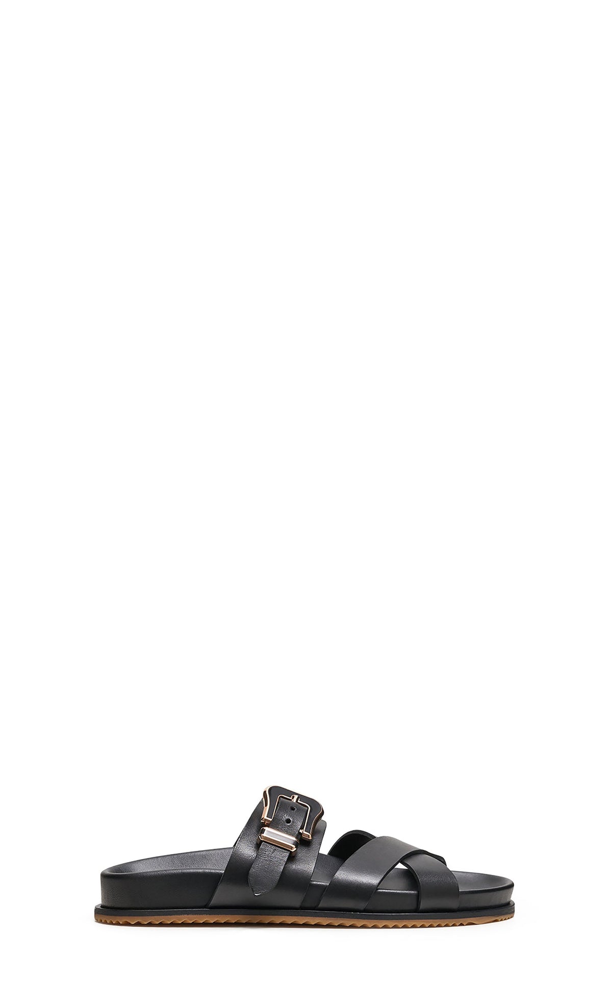 Circe Slide en noir calf