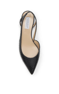 Delia Slide en noir python