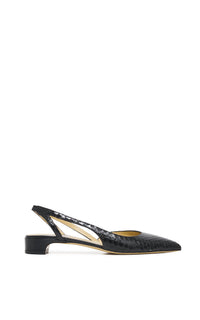 Delia Slide en noir python