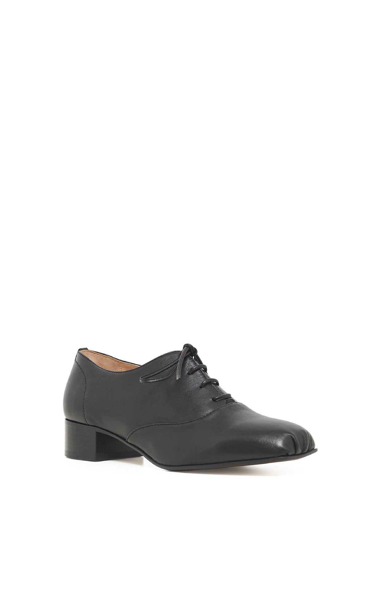 Clio Heel en noir lamb cuir