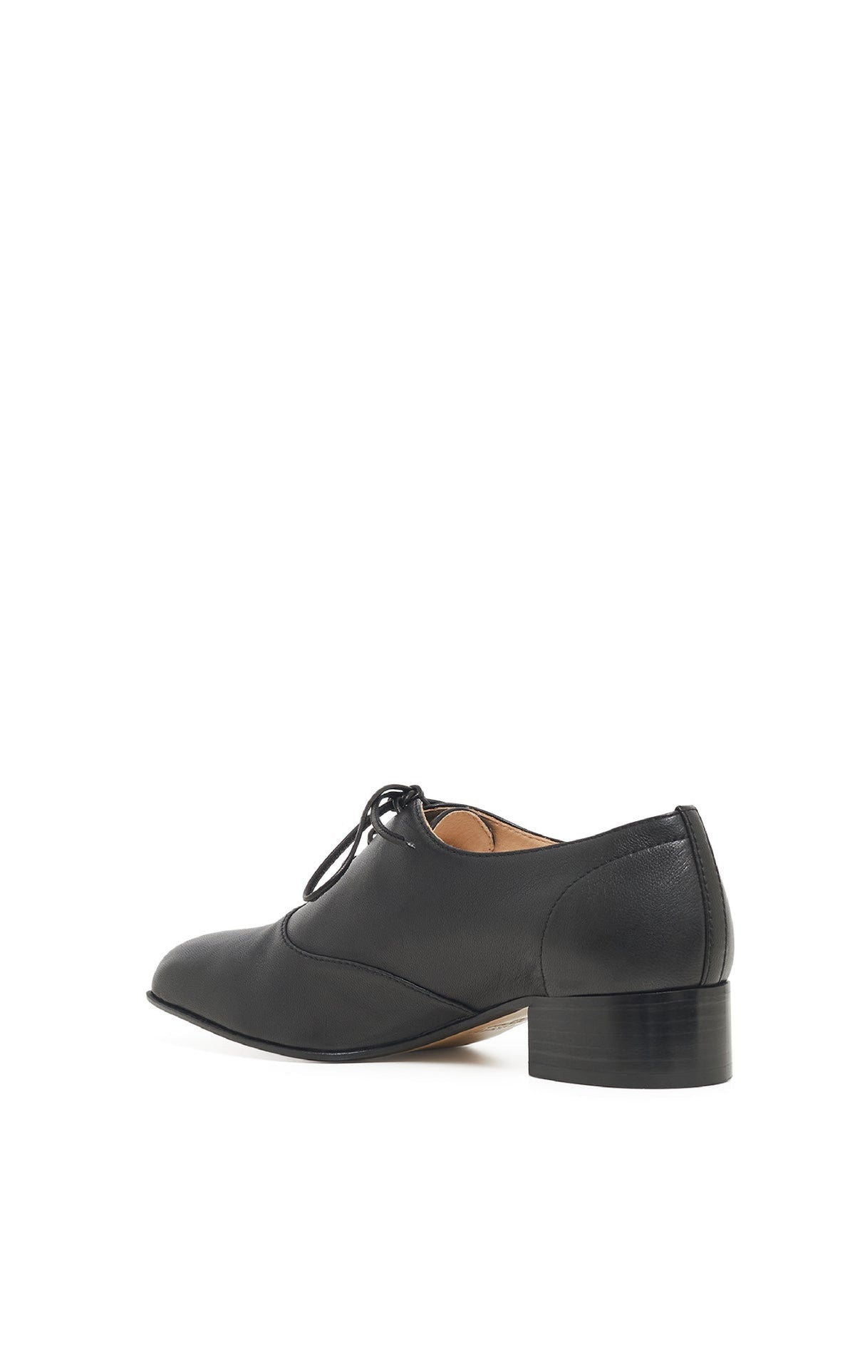 Clio Heel en noir lamb cuir
