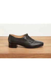 Clio Heel en noir lamb cuir