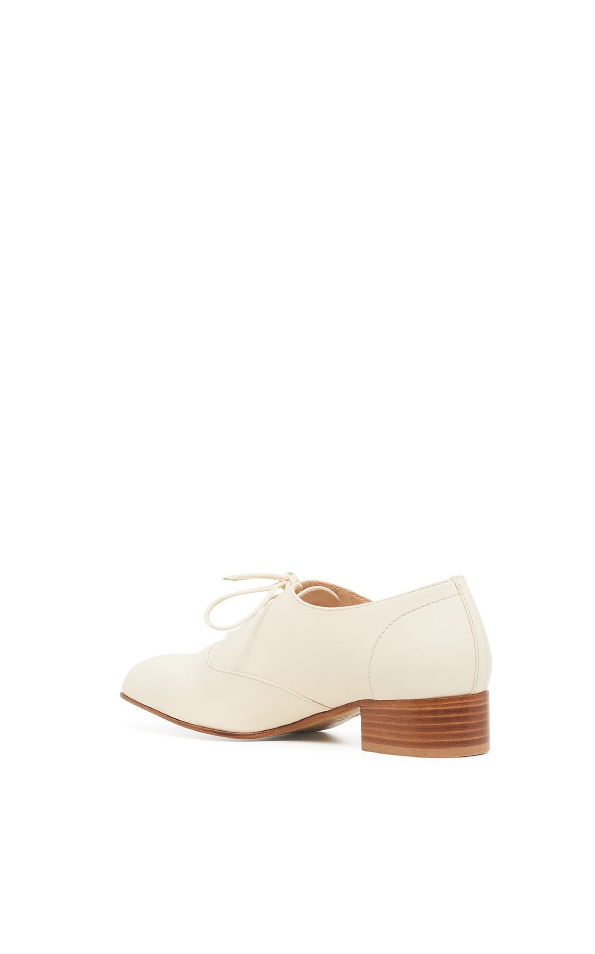Clio Heel en ivoire lamb cuir